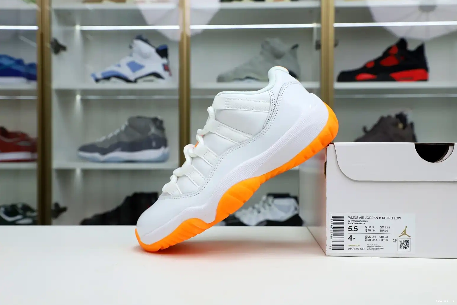 CITRUS' 11 WMNS RETRO LOW Kimikick AIR 'BRIGHT JORDAN 0823